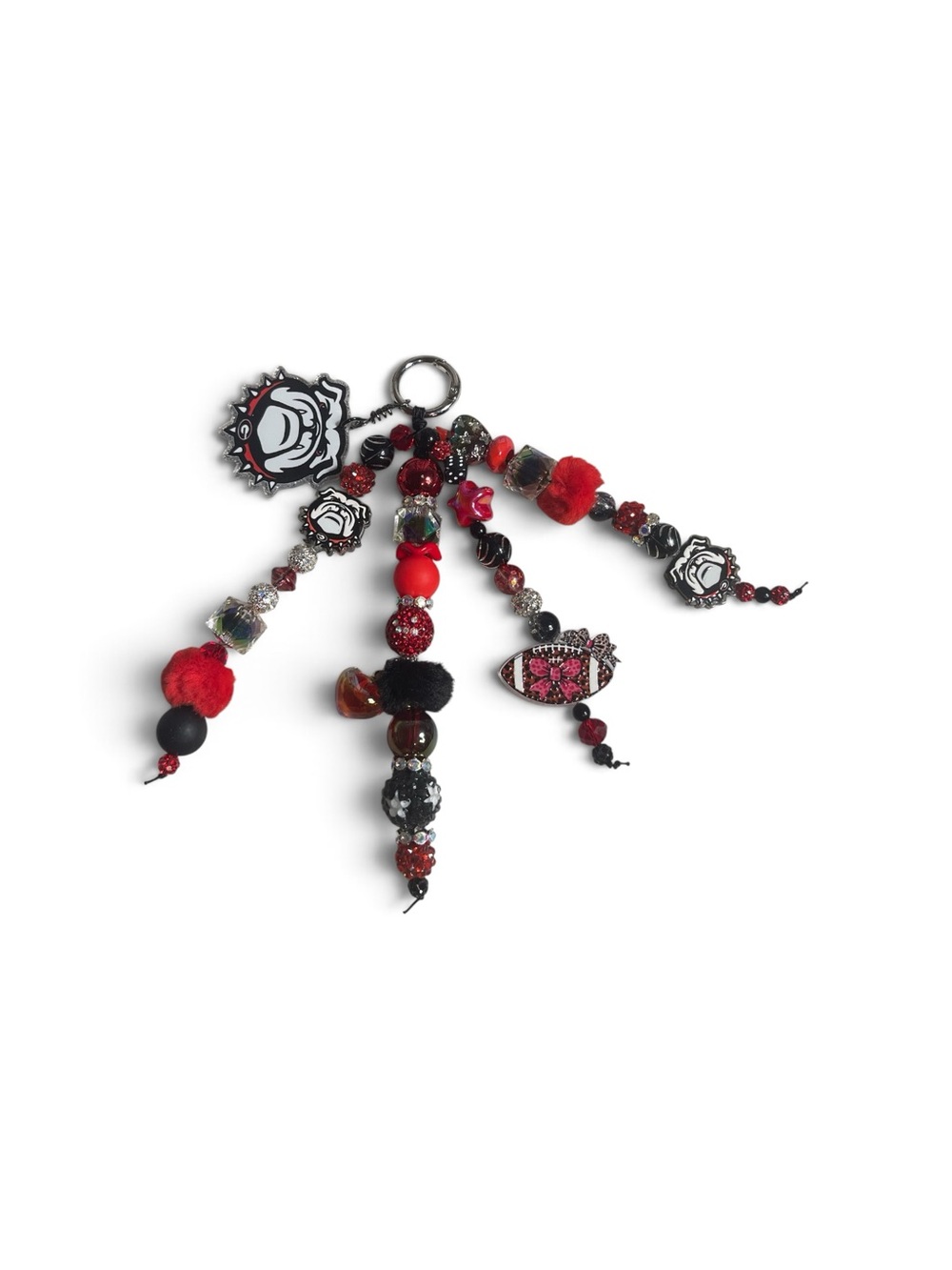 Georgia Bulldog Bag Charm/Keychain